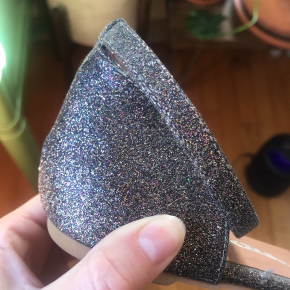 Jeffery Campbell Glitter and Nude Peep Toe Flats - Picture 9 of 10